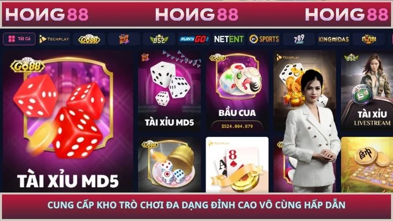 Cung cấp kho trò chơi đa dạng đỉnh cao vô cùng hấp dẫn
