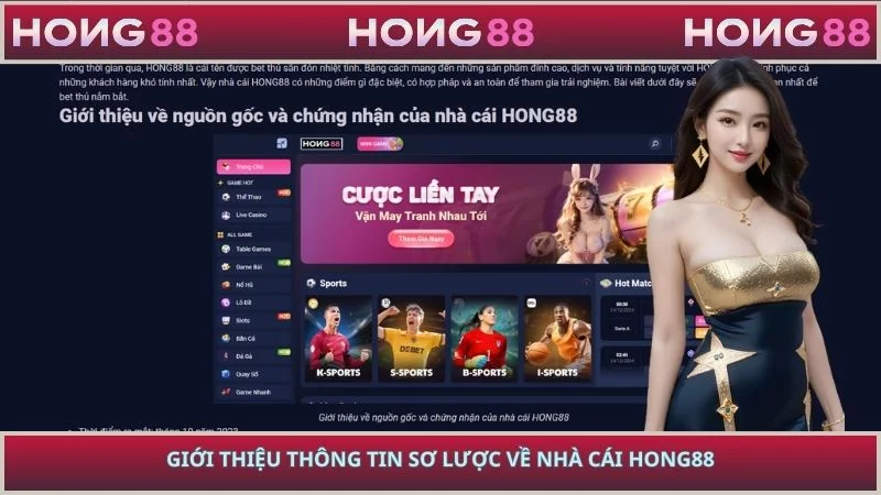 Giới thiệu thông tin sơ lược về nhà cái HONG88