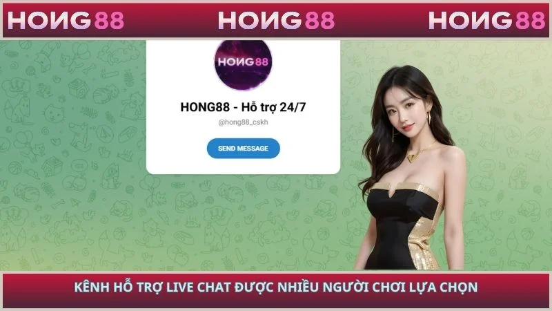 Kênh hỗ trợ live chat được nhiều người chơi lựa chọn