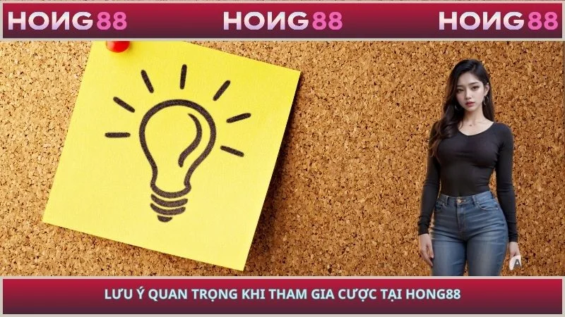 Lưu ý quan trọng khi tham gia cược tại HONG88