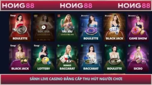 Sảnh live casino đẳng cấp thu hút người chơi