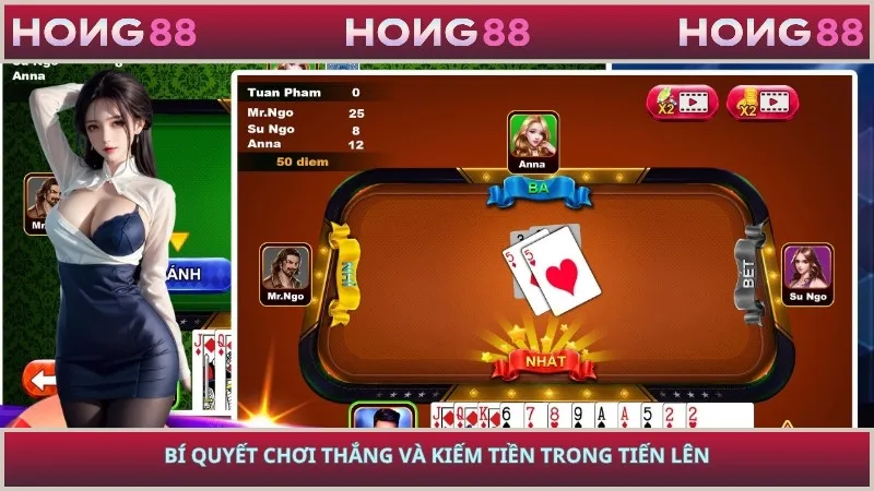 Bí quyết chơi thắng và kiếm tiền trong tiến lên