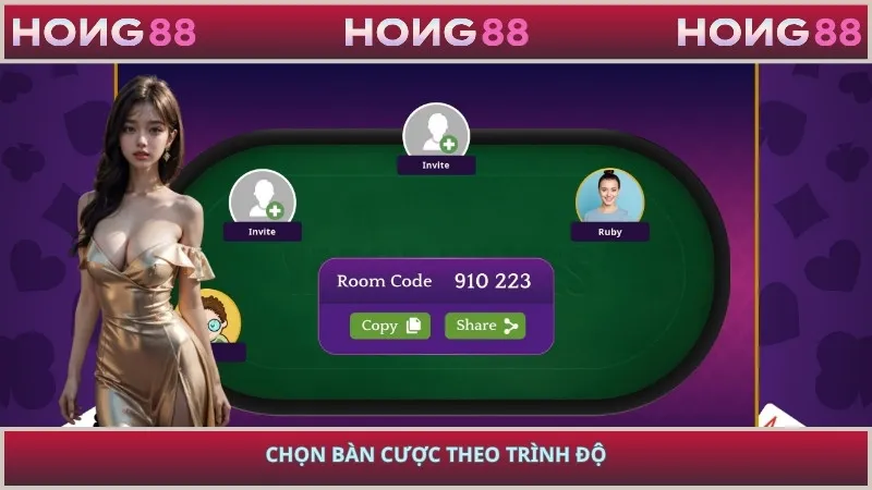 Chọn bàn cược theo trình độ