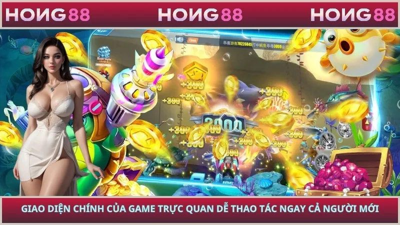 Giao diện chính của game trực quan dễ thao tác ngay cả người mới