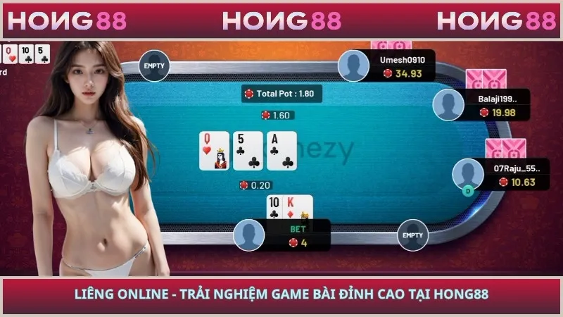 Liêng Online - Trải Nghiệm Game Bài Đỉnh Cao Tại HONG88