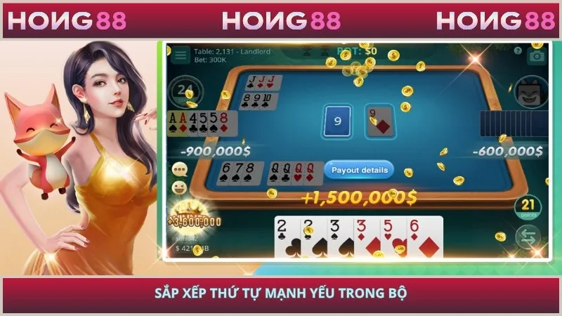 Sắp xếp thứ tự mạnh yếu trong bộ