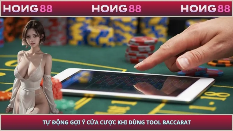 Tự động gợi ý cửa cược khi dùng tool Baccarat